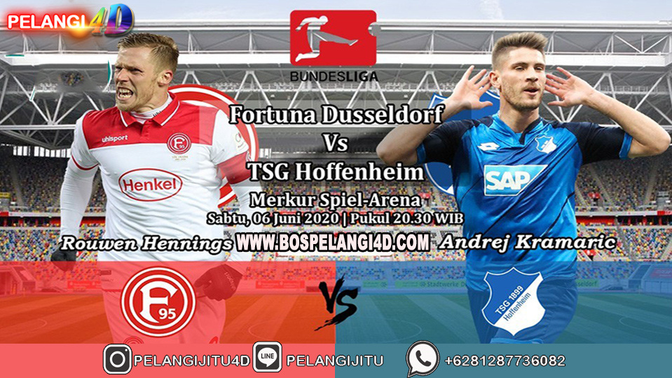 Prediksi Fortuna Dusseldorf Vs TSG Hoffenheim 06 Juni 2020