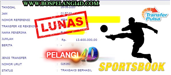 Bukti Kemenangan Di Game Sportbook Pelangi4D 26 June 2020