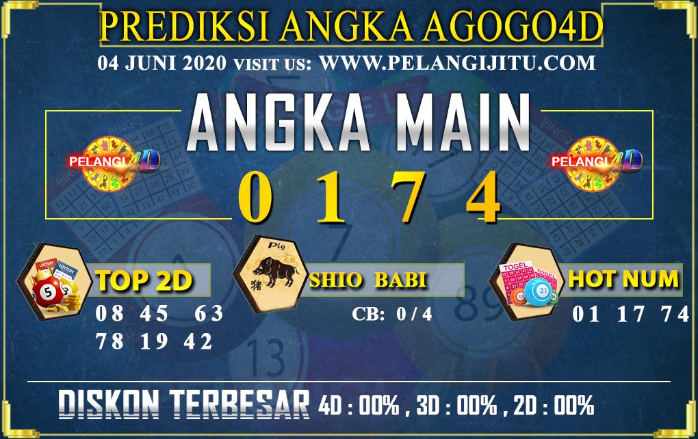 PREDIKSI TOGEL AGOGO4D 04 JUNI 2020