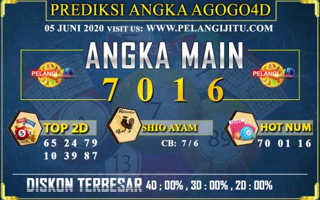 PREDIKSI TOGEL AGOGO4D 05 JUNI 2020