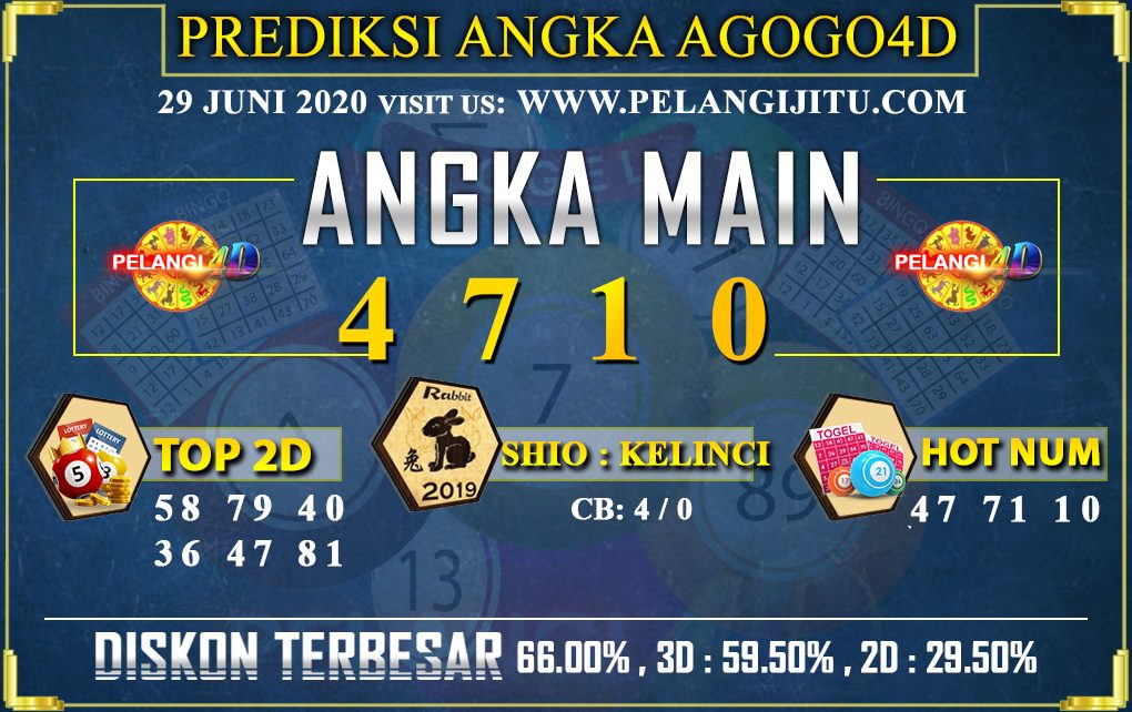 PREDIKSI TOGEL AGOGO4D 29 JUNI 2020