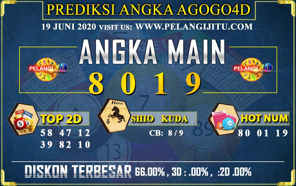 PREDIKSI TOGEL AGOGO4D 19 JUNI 2020