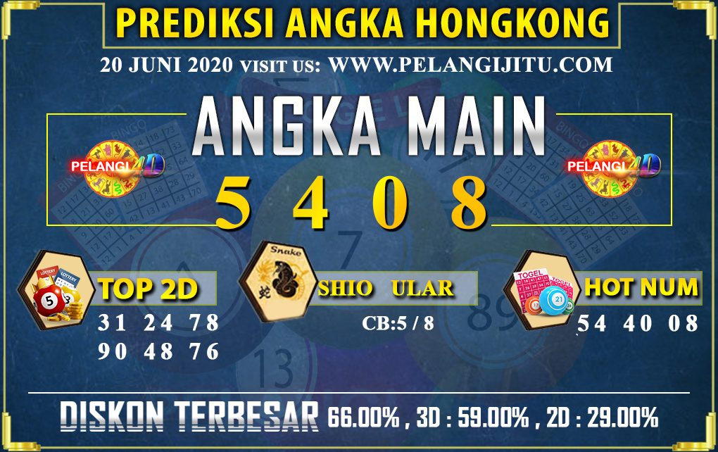 PREDIKSI TOGEL HONGKONG POOLS 20 JUNI 2020