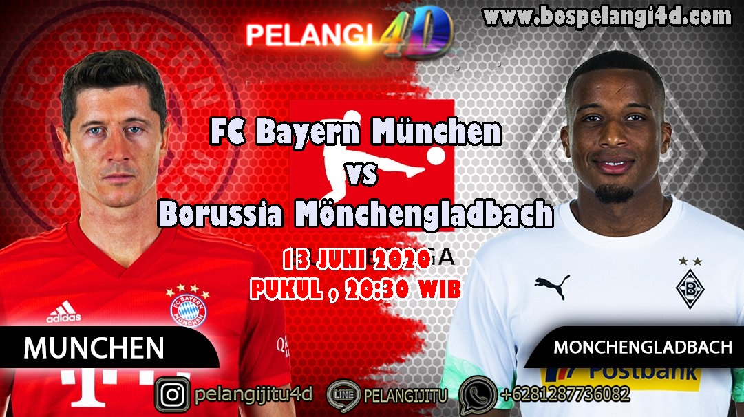 Prediksi Bayern Munchen Vs Borussia Monchengladbach 13 Juni 2020