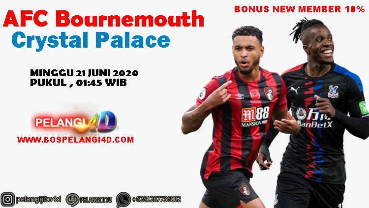 PREDIKSI BOURNEMOUTH VS CRYSTAL PALACE 21 JUNI 2020