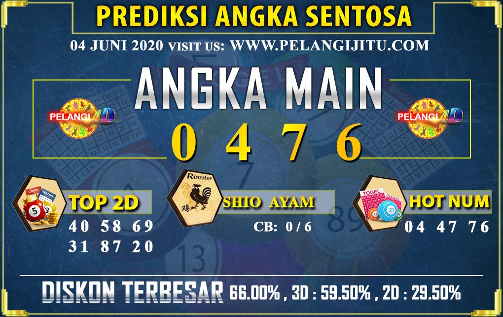 PREDIKSI TOGEL SENTOSA POOLS 04 JUNI 2020