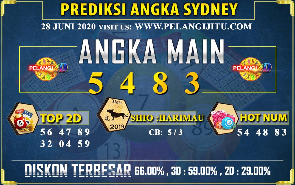 PREDIKSI TOGEL SYDNEY POOLS 28 JUNI 2020