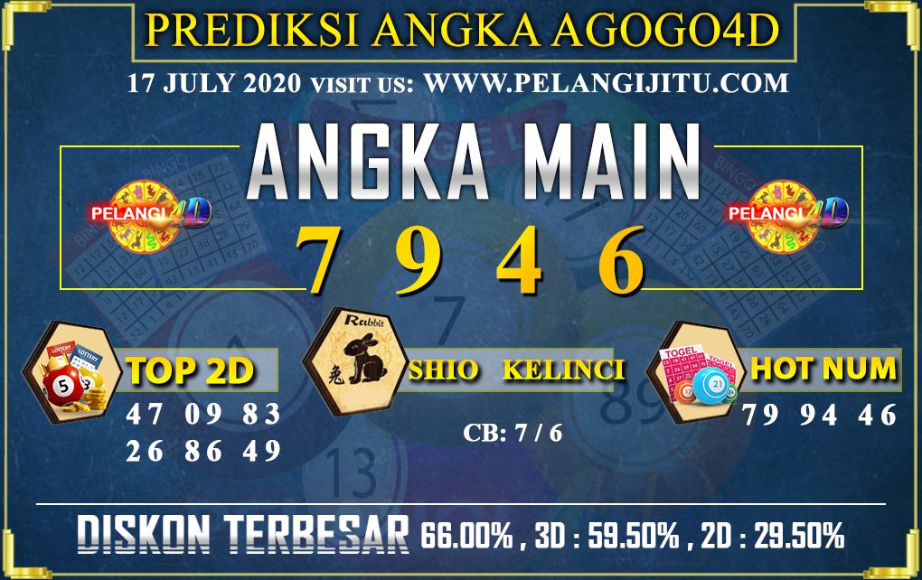 PREDIKSI TOGEL AGOGO4D 17 july 2020