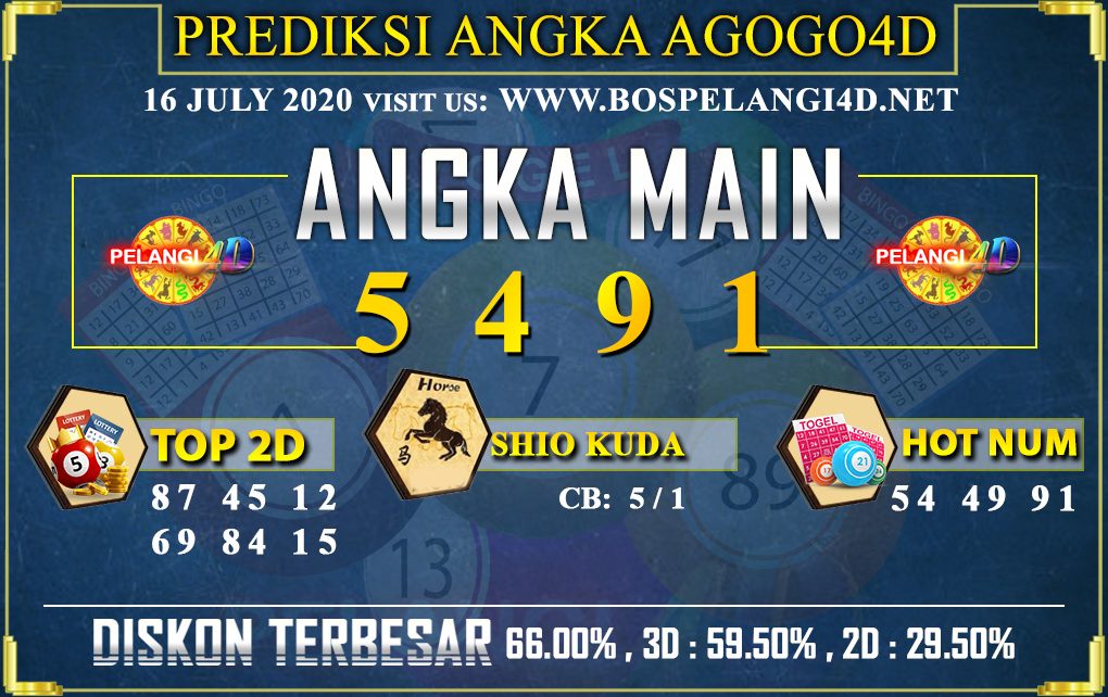 PREDIKSI TOGEL AGOGO4D 16 JULY 2020