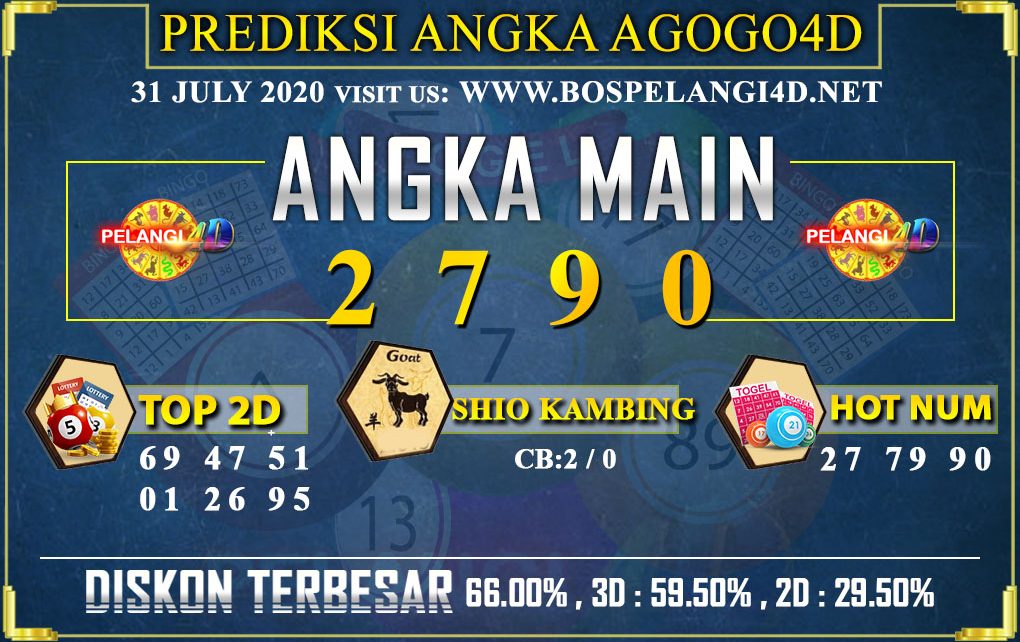 PREDIKSI TOGEL AGOGO4D 31 july 2020