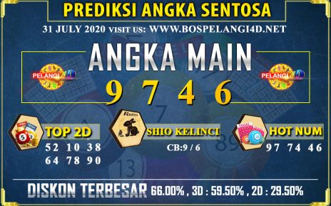 PREDIKSI TOGEL SENTOSA POOLS 31 july 2020