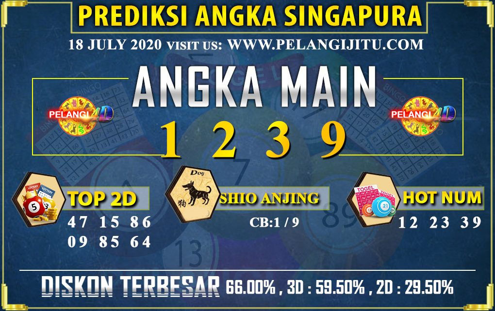 PREDIKSI TOGEL SINGAPORE POOLS 18 july 2020