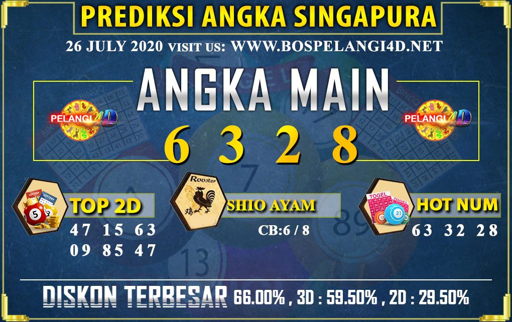 PREDIKSI TOGEL SINGAPORE POOLS 26 july 2020