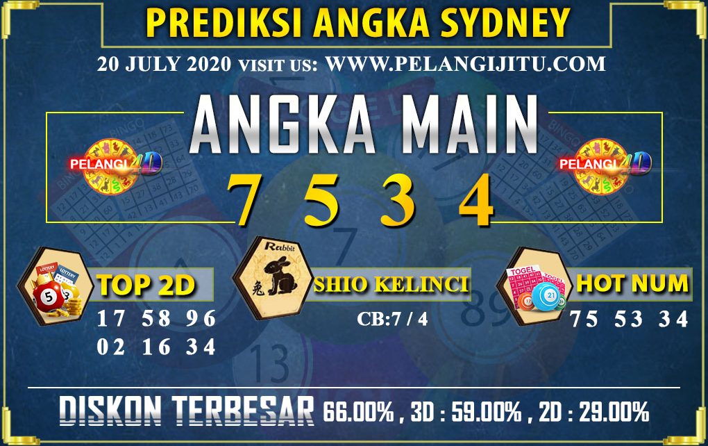 PREDIKSI TOGEL SYDNEY POOLS 20 july 2020