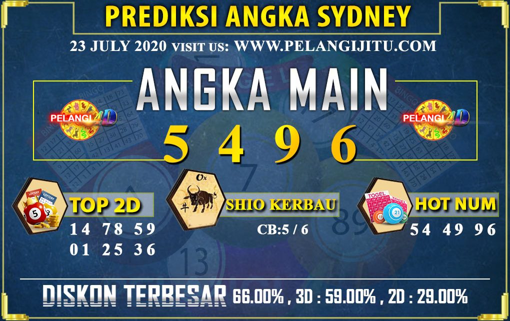 PREDIKSI TOGEL SYDNEY POOLS 23 july 2020