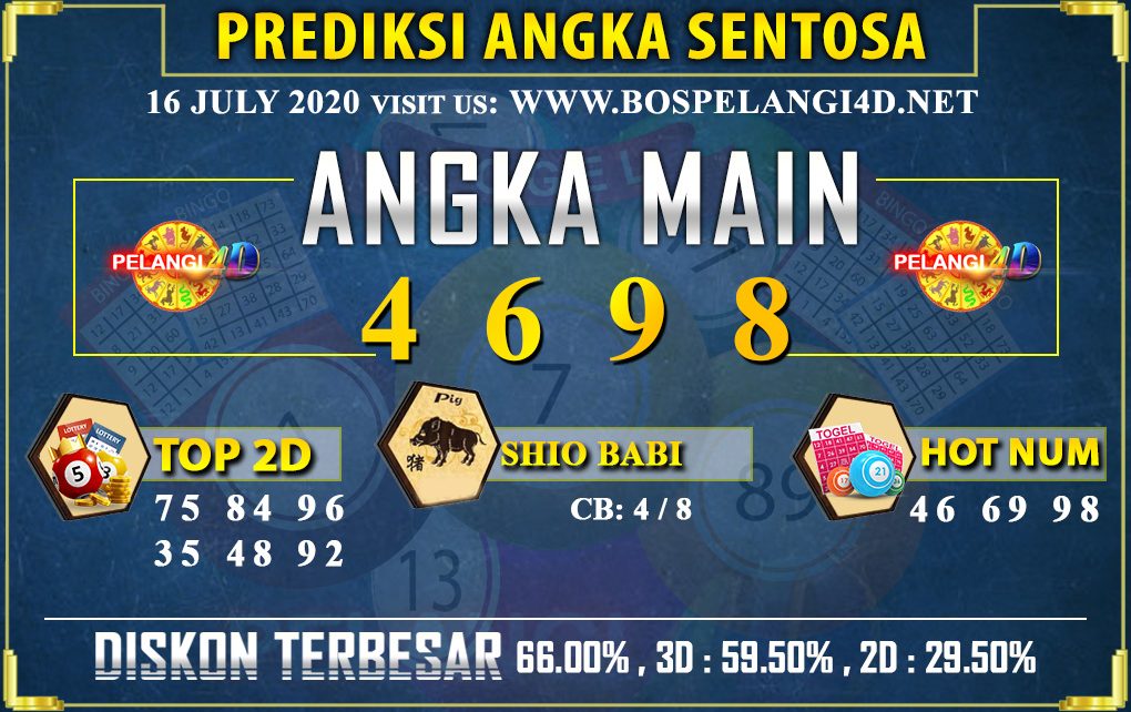 PREDIKSI TOGEL SENTOSA POOLS 16 july 2020