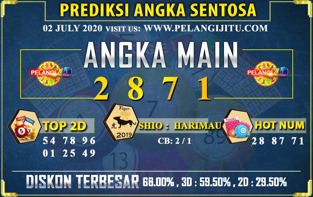 PREDIKSI TOGEL SENTOSA POOLS 02 JULY 2020