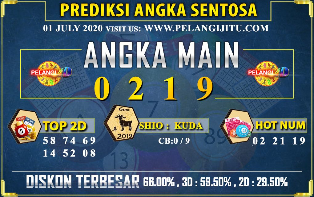 PREDIKSI TOGEL SENTOSA POOLS 01 JULY 2020