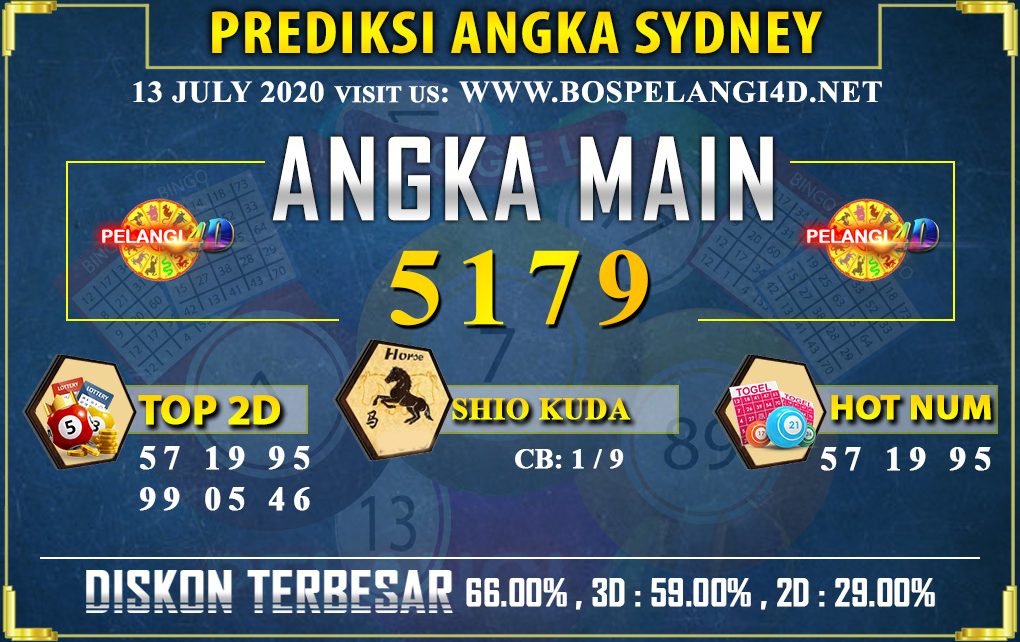 PREDIKSI TOGEL SYDNEY POOLS 13 july 2020