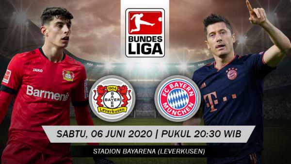 Prediksi Bayer Leverkusen Vs Bayern Munchen 06 Juni 2020