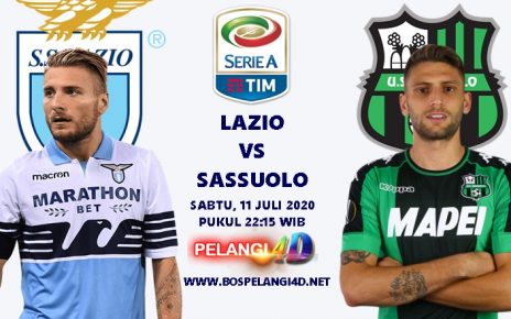 Prediksi Lazio Vs Sassuolo 11 Juli 2020