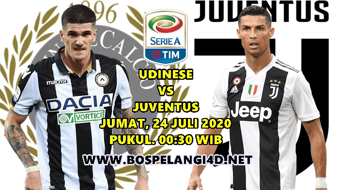 Prediksi Udinese Vs Juventus 24 Juli 2020