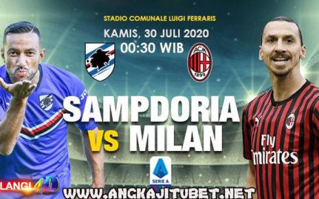 Prediksi Sampdoria Vs AC Milan 30 Juli 2020