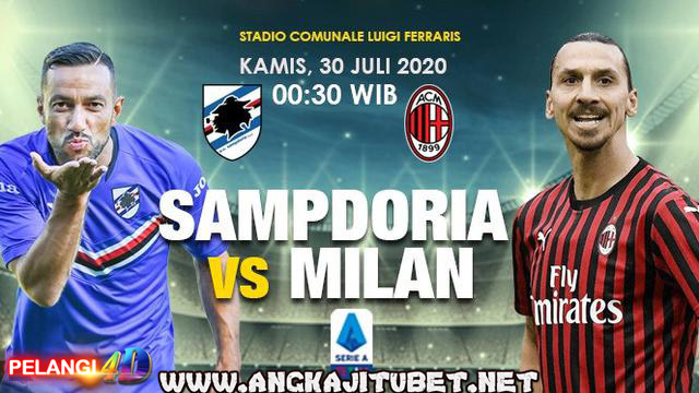 Prediksi Sampdoria Vs AC Milan 30 Juli 2020