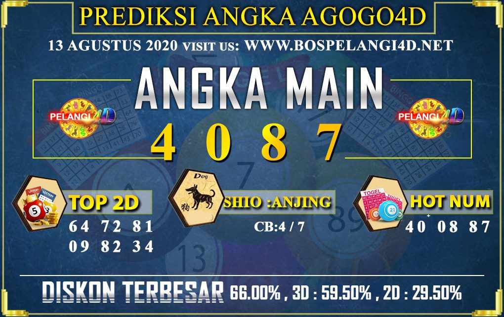 PREDIKSI TOGEL AGOGO4D 13 AGUSTUS 2020