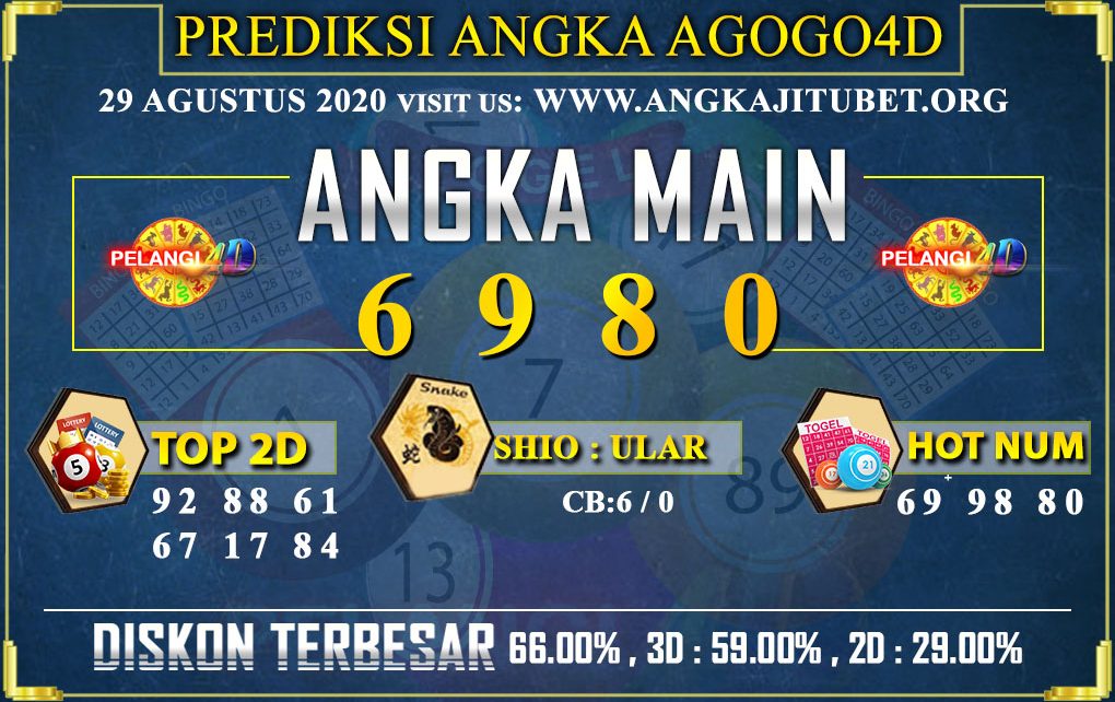 PREDIKSI TOGEL AGOGO4D 29 AGUSTUS 2020