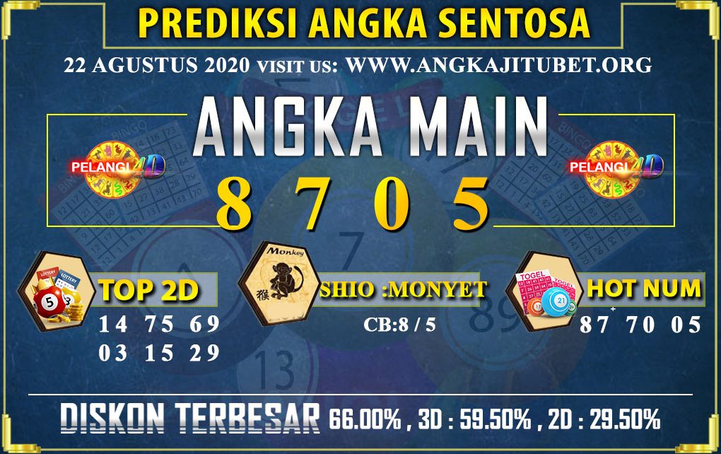 PREDIKSI TOGEL SENTOSA POOLS 22 AGUSTUS 2020