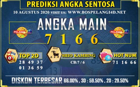 PREDIKSI TOGEL SENTOSA POOLS 10 AGUSTUS 2020