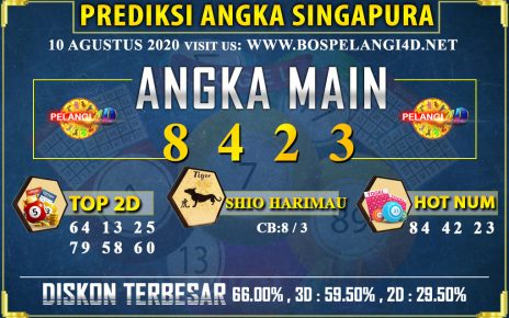 PREDIKSI TOGEL SINGAPORE POOLS 10 AGUSTUS 2020