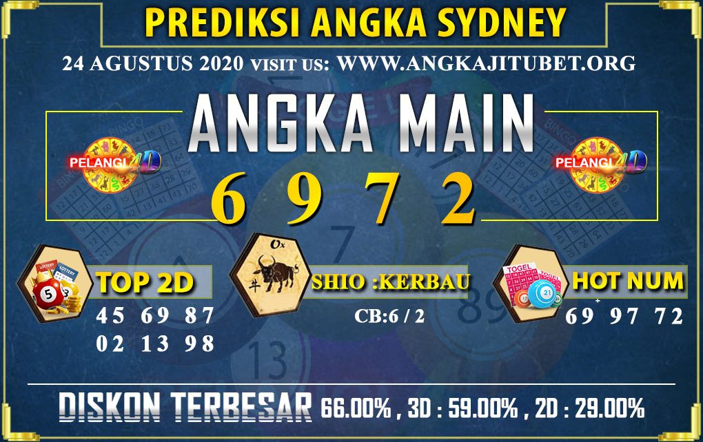 PREDIKSI TOGEL SYDNEY POOLS 24 AGUSTUS 2020