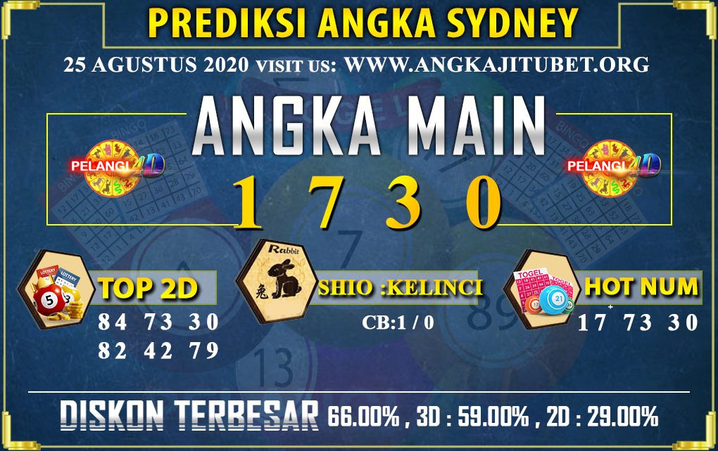 PREDIKSI TOGEL SYDNEY POOLS 25 AGUSTUS 2020