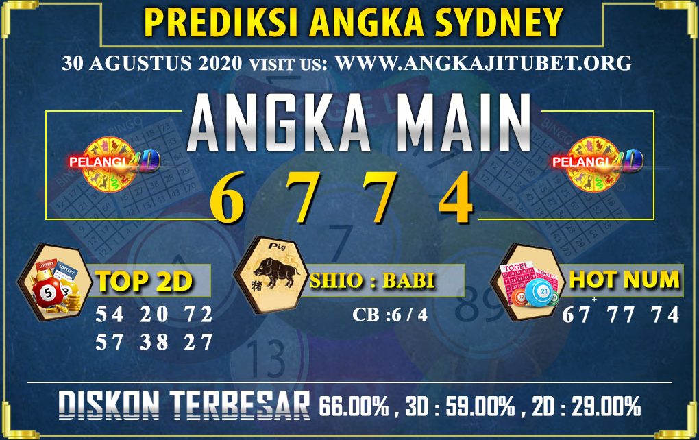 PREDIKSI TOGEL SYDNEY POOLS 30 AGUSTUS 2020