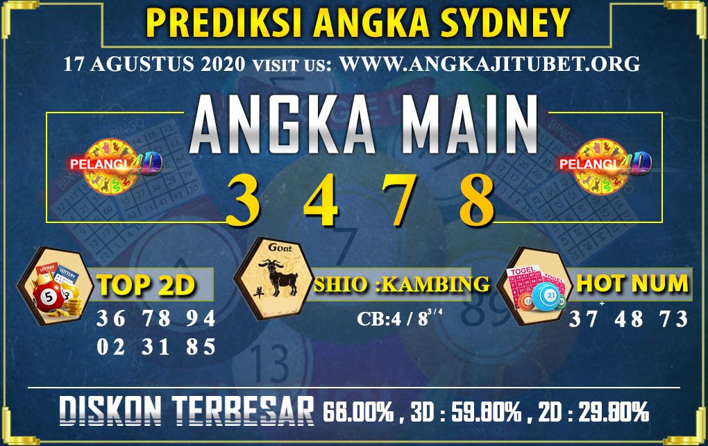 PREDIKSI TOGEL SYDNEY POOLS 17 AGUSTUS 2020