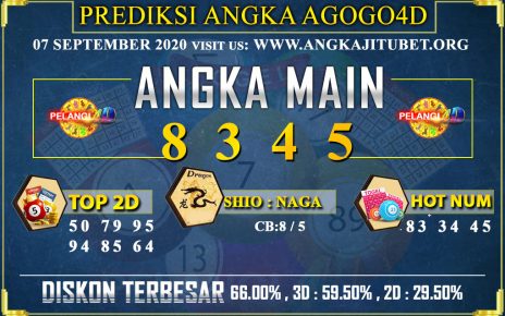 PREDIKSI TOGEL AGOGO4D 07 SEPTEMBER 2020