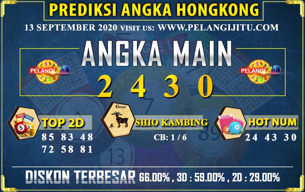 PREDIKSI TOGEL HONGKONG POOLS 13 SEPTEMBER 2020