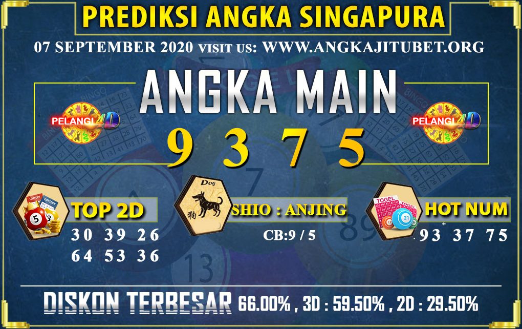 PREDIKSI TOGEL SINGAPORE POOLS 07 SEPTEMBER 2020