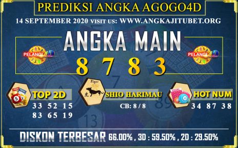 PREDIKSI TOGEL AGOGO4D 14 SEPTEMBER 2020