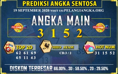 PREDIKSI TOGEL SENTOSA POOLS 19 SEPTEMBER 2020