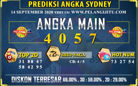 PREDIKSI TOGEL SYDNEY POOLS 14 SEPTEMBER 2020