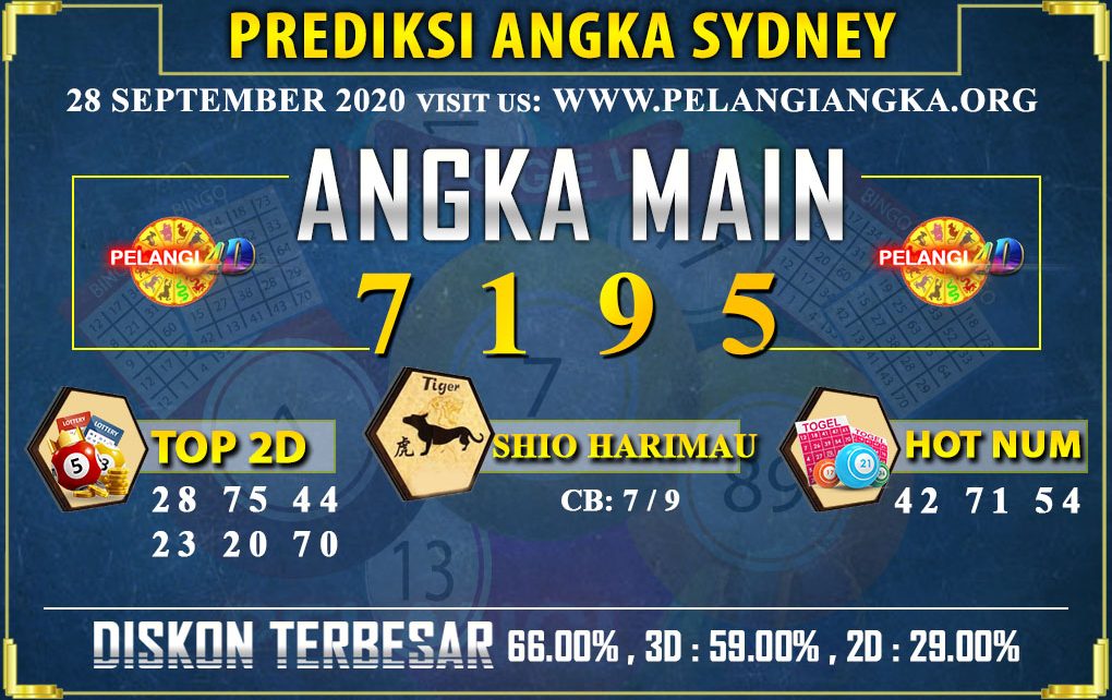 PREDIKSI TOGEL SYDNEY POOLS 28 SEPTEMBER 2020