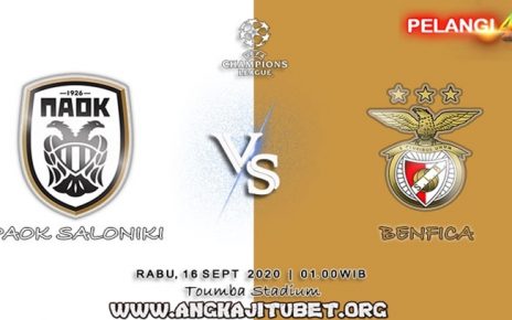 Prediksi Bola PAOK vs Benfica 16 September 2020