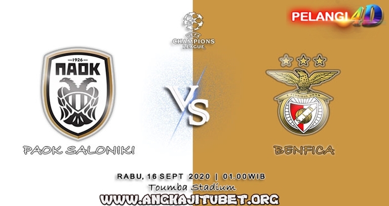 Prediksi Bola PAOK vs Benfica 16 September 2020