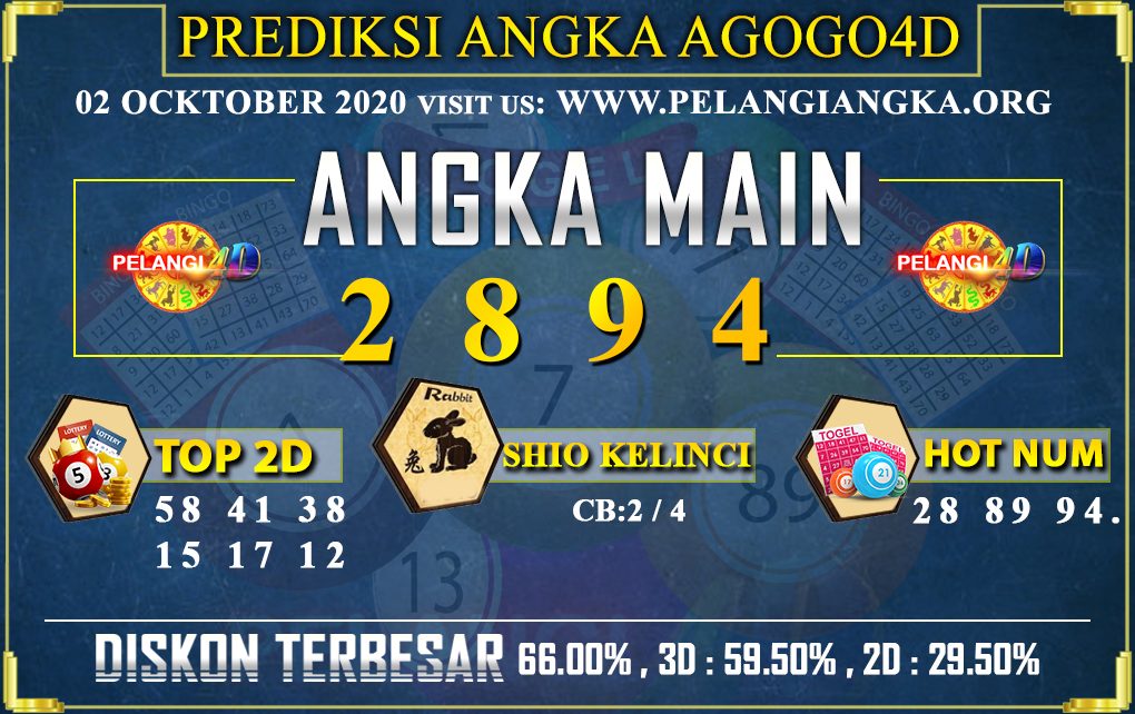 PREDIKSI TOGEL AGOGO4D 02 OCKTOBER 2020