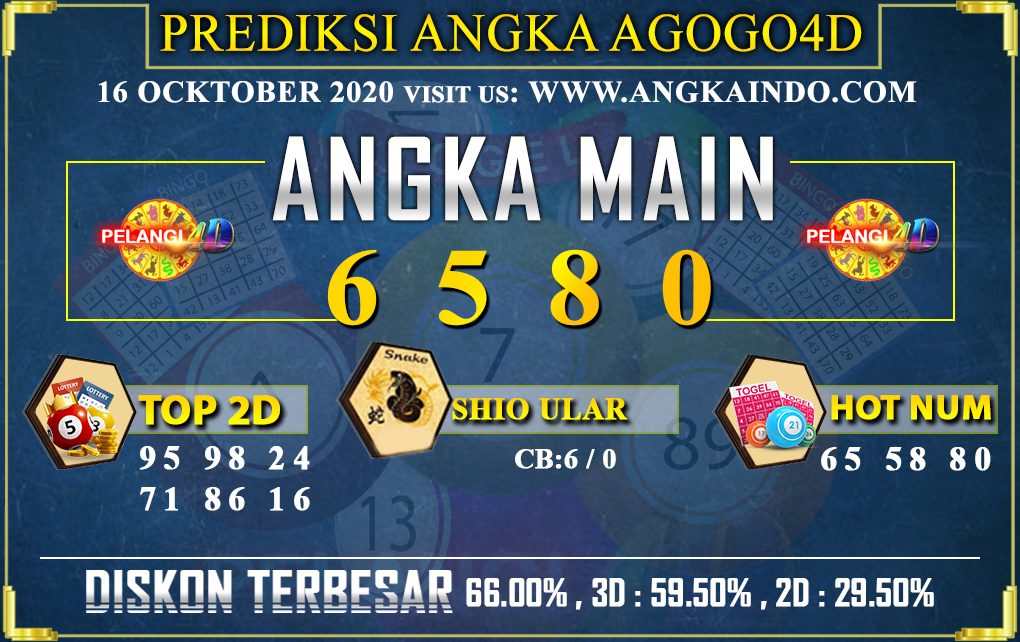 PREDIKSI TOGEL AGOGO4D 16 OCKTOBER 2020