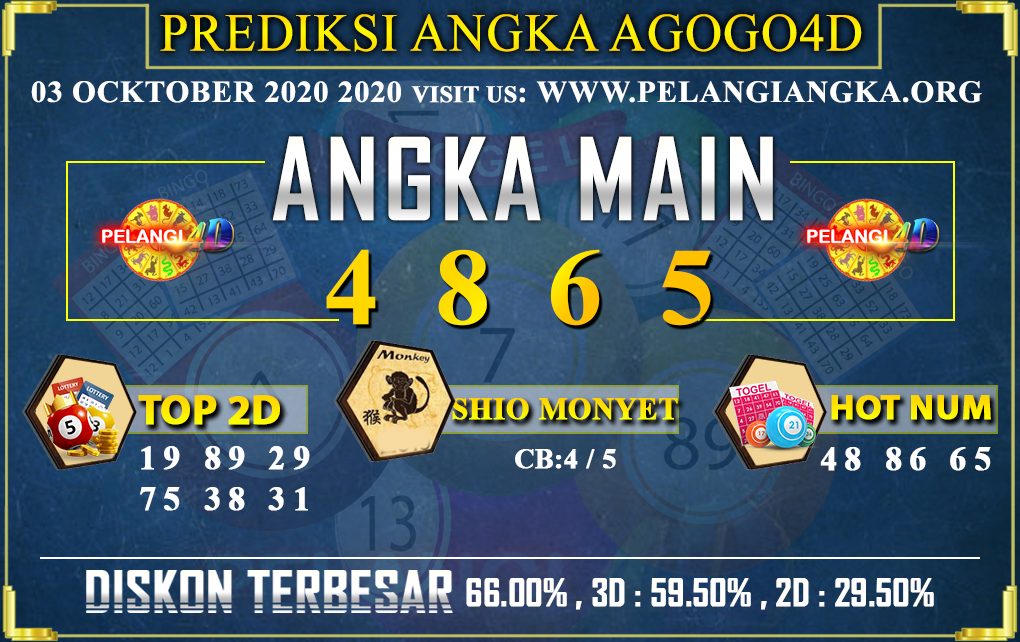 PREDIKSI TOGEL AGOGO4D 03 OCKTOBER 2020