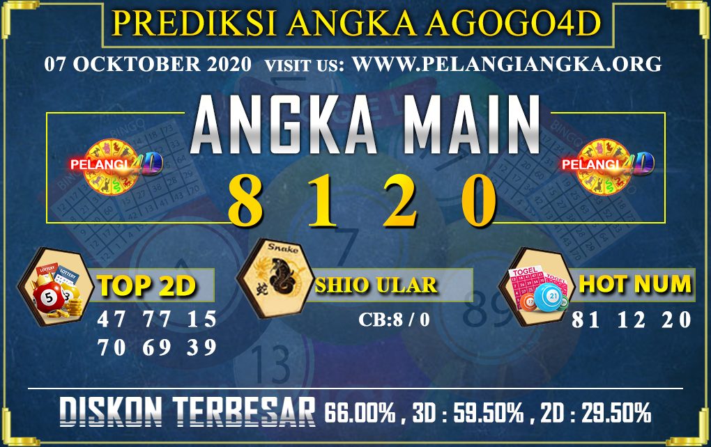 PREDIKSI TOGEL AGOGO4D 07 OCKTOBER 2020